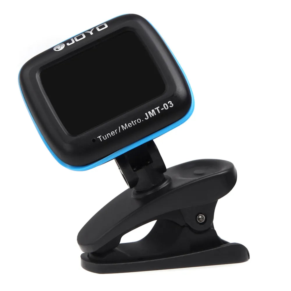 Guitar Tuner 360 Degree Rotatable Clip-on TAP Tempo Metronome