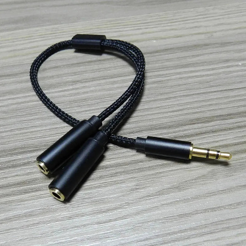 3.5mm Audio Splitter Y Jack 1 Male to 2 Female