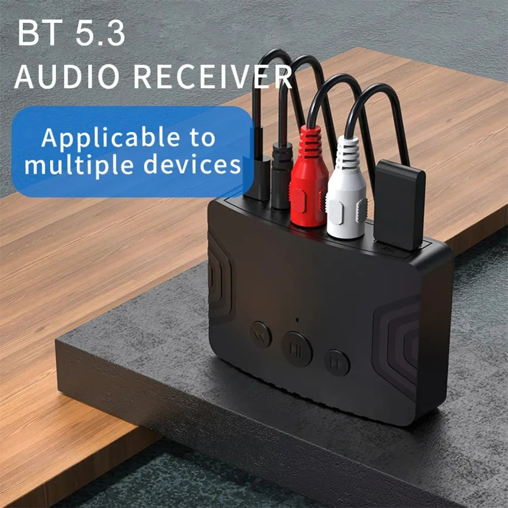 Bluetooth 5.3 Audio Receiver 3.5mm AUX RCA USB U-Disk