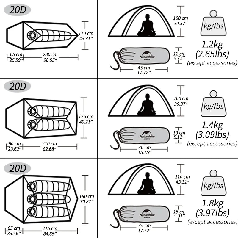 Waterproof Outdoor Hiking Travel Tent