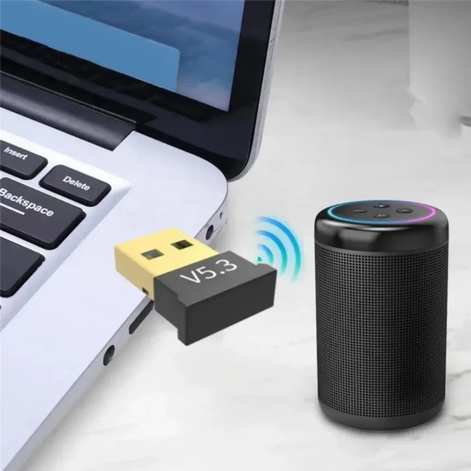 USB Bluetooth 5.3 Adapter Wireless Bluetooth 5.1 Dongle Adapter for PC